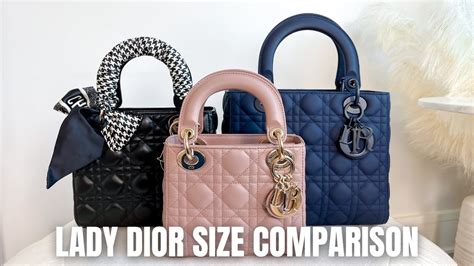 small lady dior|lady dior small vs medium.